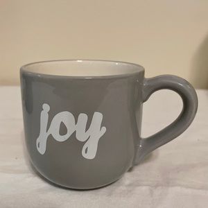 Talbots “Joy” Mug - Grey with White Lettering